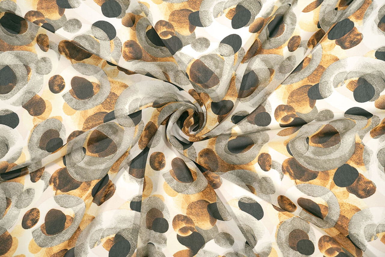 Chiffon Stampato Pavora Sabbia