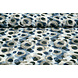 Chiffon Stampato Pavora Blu Chiffon Stampato Pavora Blu