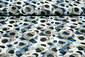Chiffon Stampato Pavora Blu