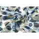 Chiffon Stampato Pavora Blu Chiffon Stampato Pavora Blu