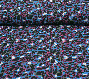 Chiffon Bedrukt Splotch Multi-1 Chiffon Bedrukt Splotch Multi-1