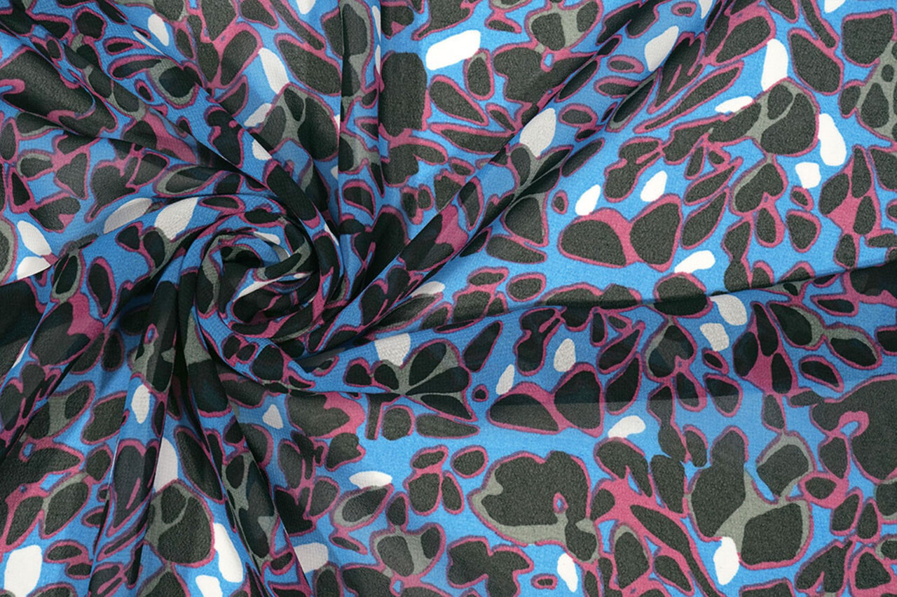 Chifón Estampado Splotch Multi-1 Chifón Estampado Splotch Multi-1