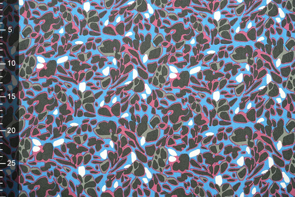 Chiffon Printed Splotch Multi-1