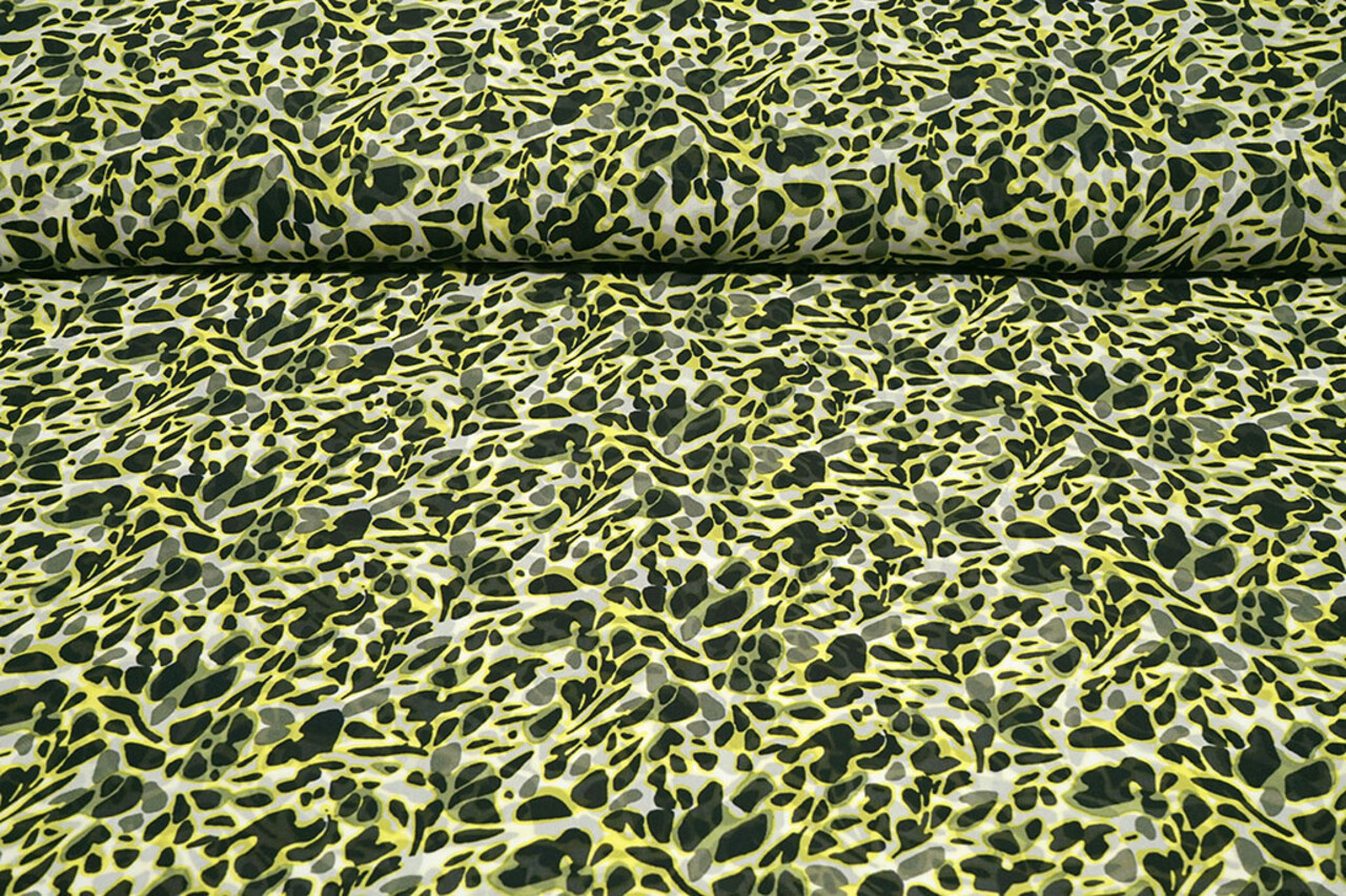 Chiffon Bedrukt Splotch Multi-2