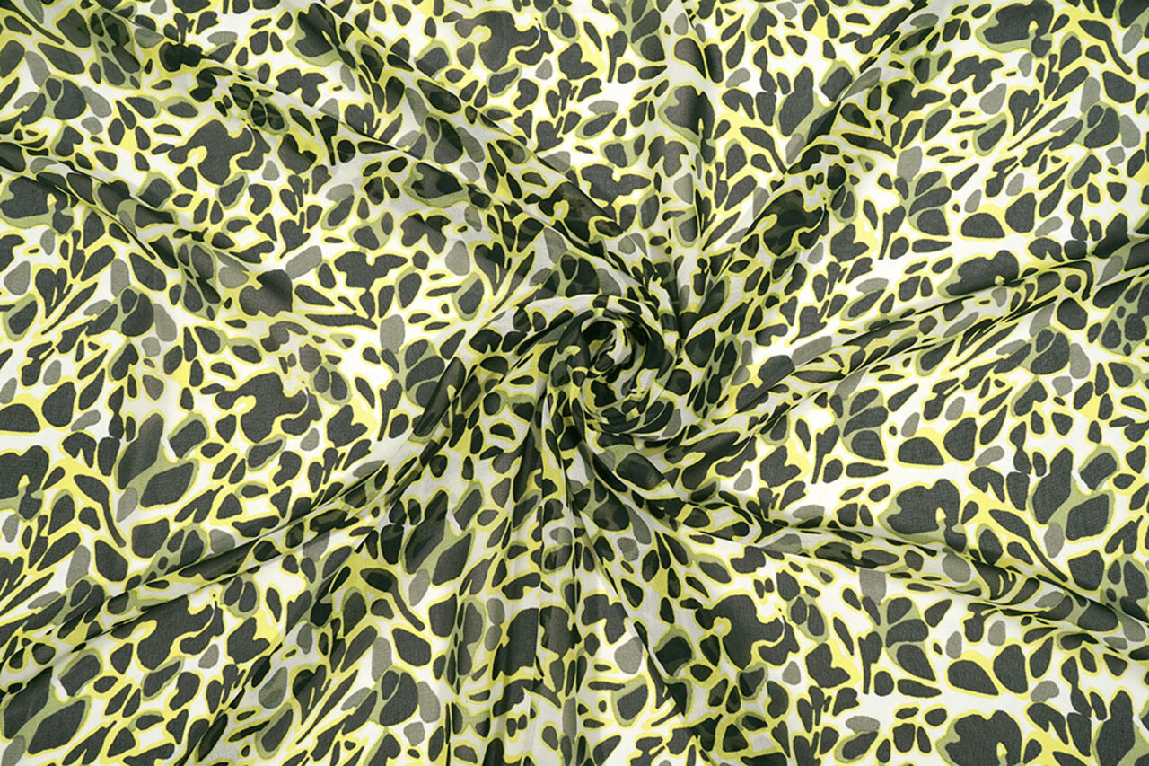 Chiffon Printed Splotch Multi-2