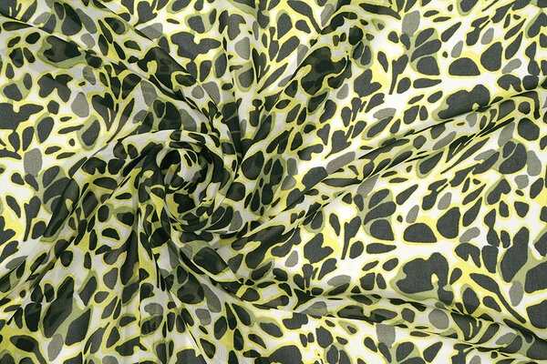 Chiffon Bedruckt Splotch Multi-2