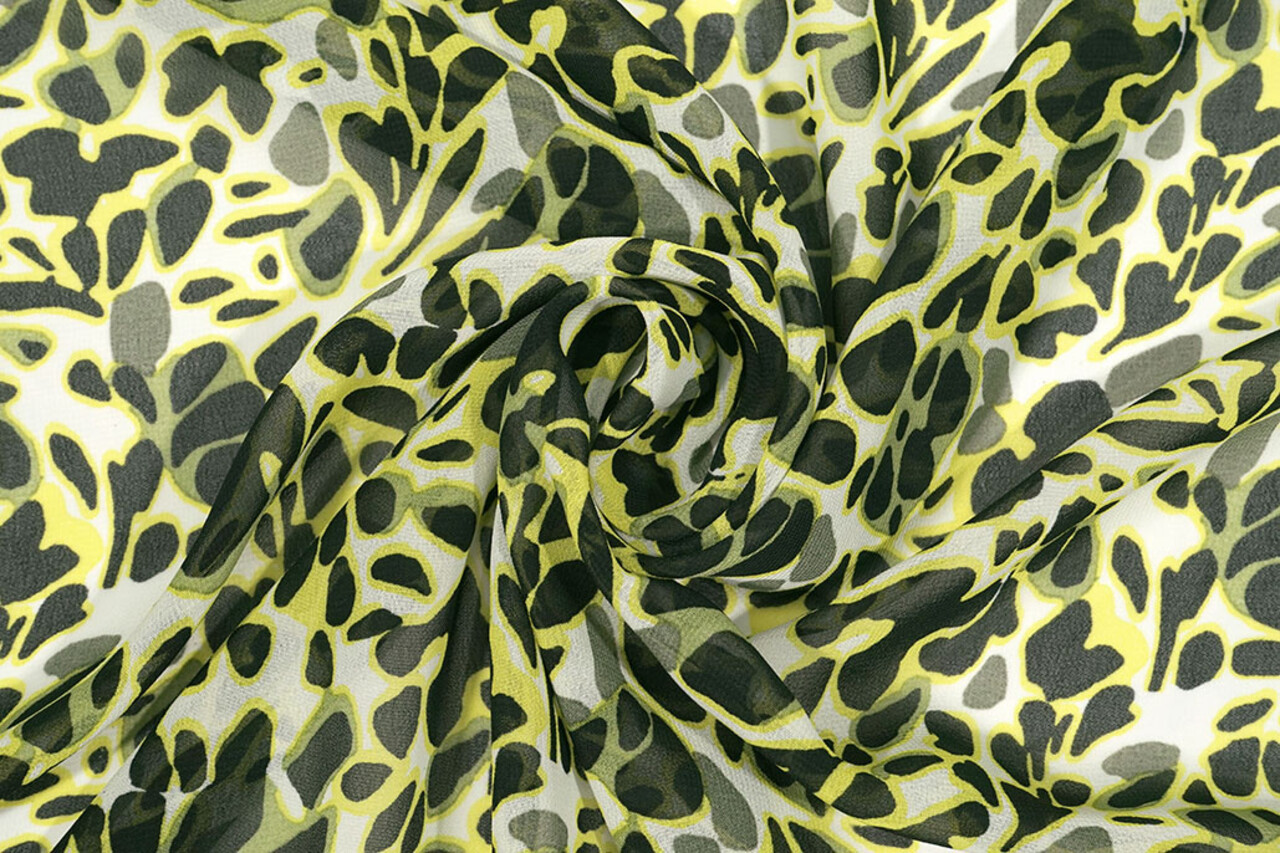 Chiffon Printed Splotch Multi-2