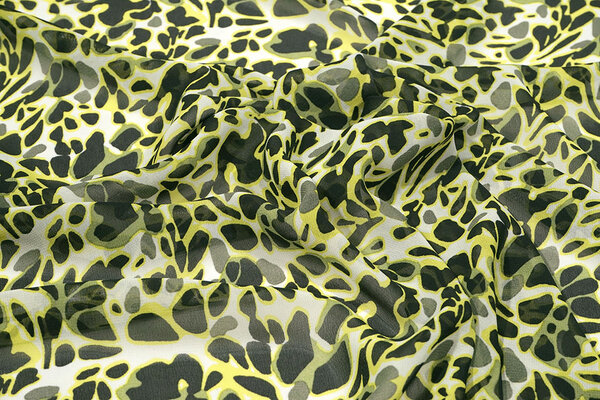 Chiffon Bedruckt Splotch Multi-2