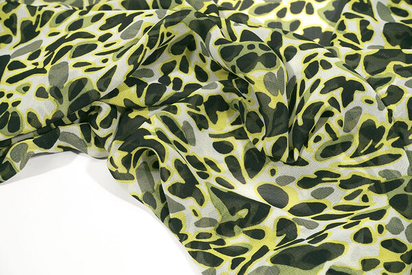 Chiffon Printed Splotch Multi-2