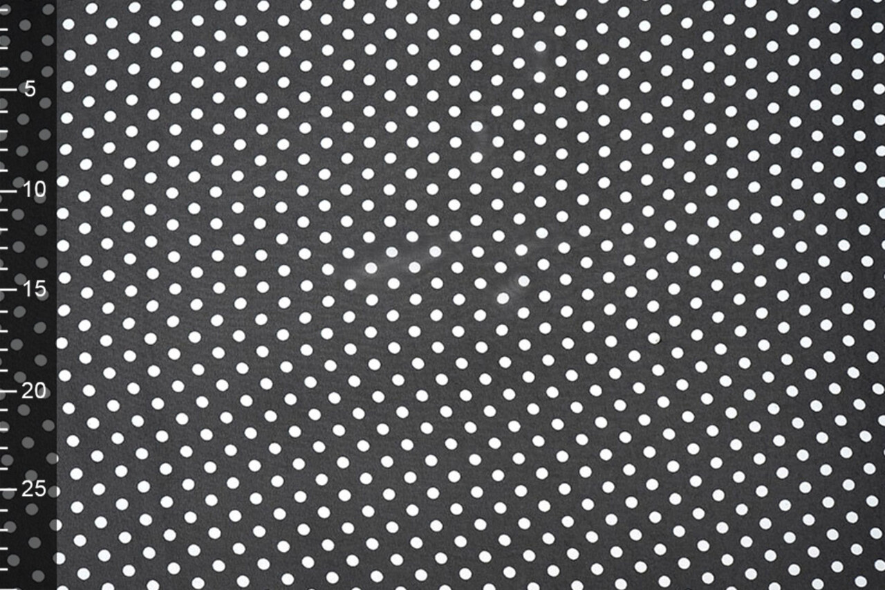 Chiffon Printed Dots Black Chiffon Printed Dots Black