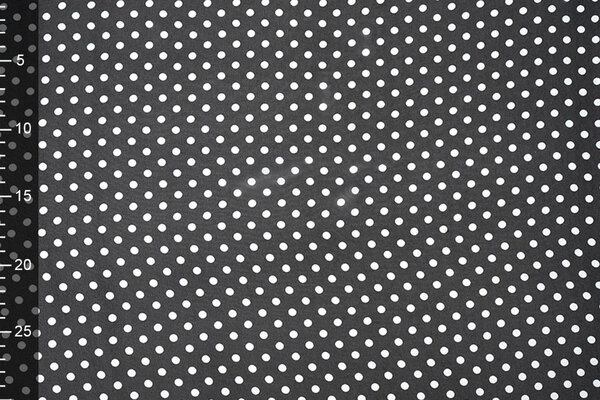 Chiffon Bedrukt Stippen Zwart Chiffon Bedrukt Stippen Zwart