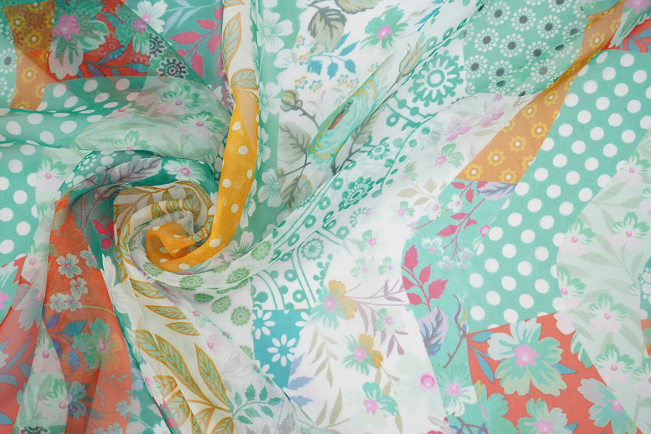 Chiffon Bedrukt Varioza