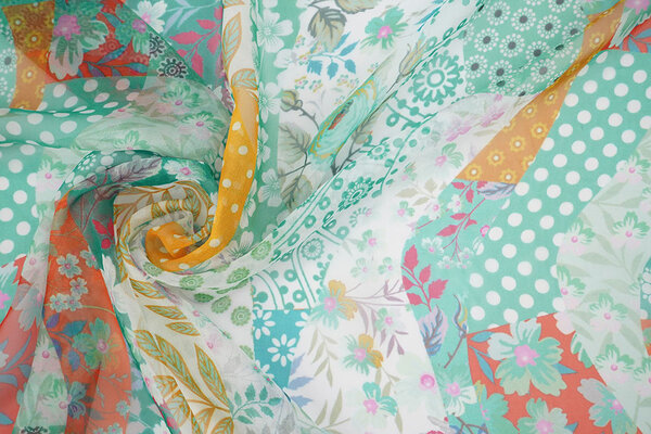 Chiffon Bedrukt Varioza