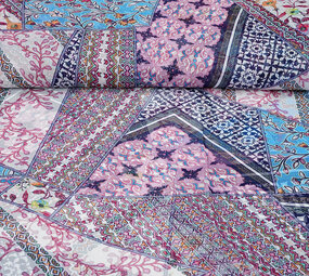 Chiffon Bedrukt Splenda Blauw