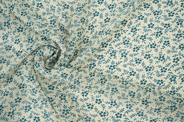 Chiffon Bedrukt Lumiessa Creme Chiffon Bedrukt Lumiessa Creme