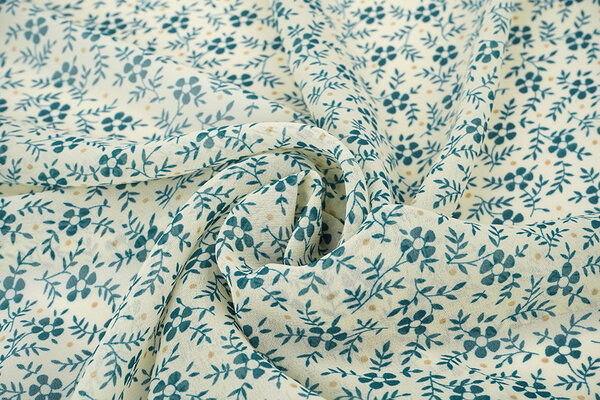 Chiffon Bedruckt Lumiessa Creme