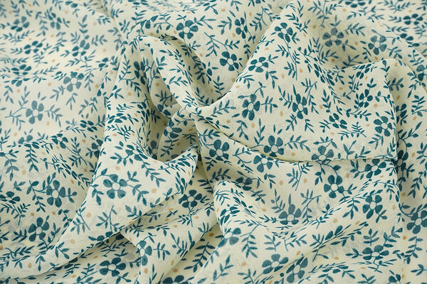 Chiffon Bedruckt Lumiessa Creme