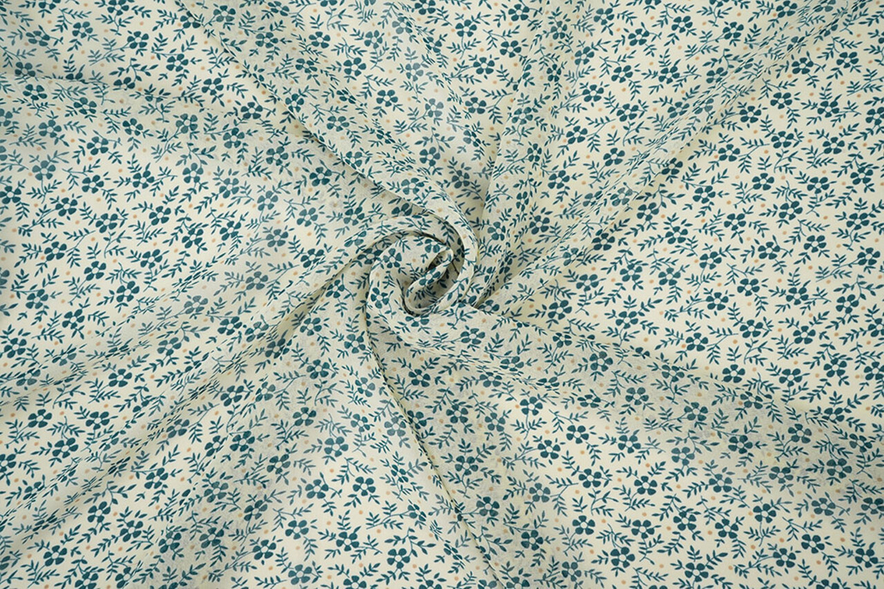 Chiffon Printed Lumiessa Creme Chiffon Printed Lumiessa Creme