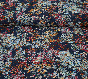 Chiffon Bedrukt Aurelisse Marine Chiffon Bedrukt Aurelisse Marine