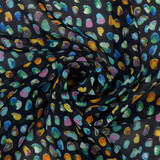Chiffon Stampato Alunora Blu