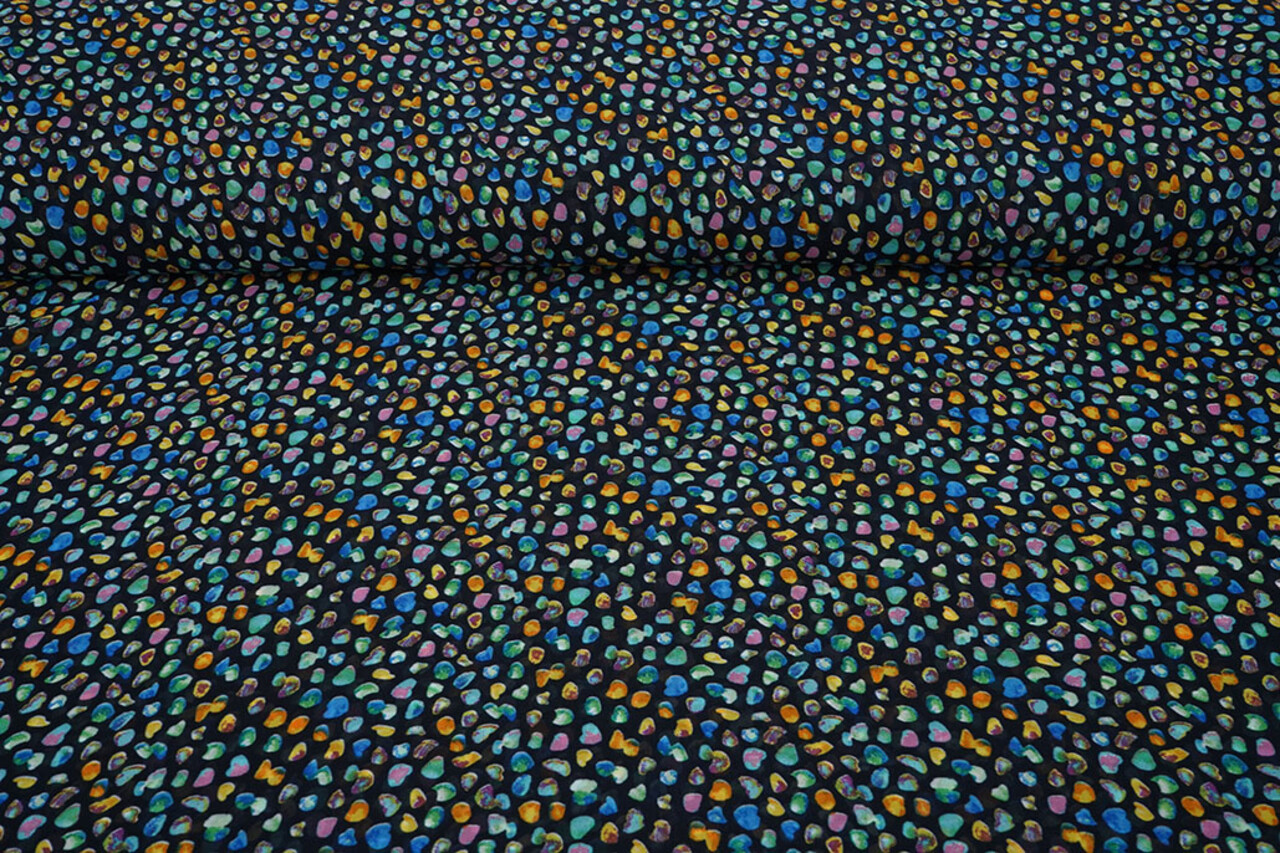 Chifón Estampado Alunora Azul Chifón Estampado Alunora Azul