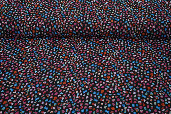 Chiffon Stampato Alunora Nero Chiffon Stampato Alunora Nero