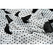 Chiffon Small and Large Dots Off-White Chiffon Small and Large Dots Off-White