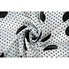 Chiffon Small and Large Dots Off-White Chiffon Small and Large Dots Off-White