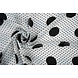 Chiffon Piccole e Grande Pois Bianco Sporco Chiffon Piccole e Grande Pois Bianco Sporco