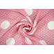 Chiffon Small and Large Dots Pink Chiffon Small and Large Dots Pink