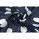 Chiffon Piccole e Grande Pois Blu Navy Chiffon Piccole e Grande Pois Blu Navy
