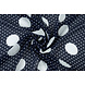 Chiffon Piccole e Grande Pois Blu Navy Chiffon Piccole e Grande Pois Blu Navy