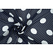 Chiffon Piccole e Grande Pois Blu Navy Chiffon Piccole e Grande Pois Blu Navy