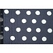 Chiffon Small and Large Dots Navy Chiffon Small and Large Dots Navy