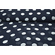 Mousseline Petit en Grand Pois Marine