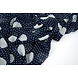 Chiffon Piccole e Grande Pois Blu Navy Chiffon Piccole e Grande Pois Blu Navy