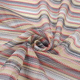 Chifón Estampado Pequeñas ZigZag Multi 1