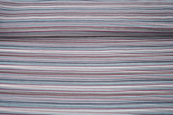 Chiffon Stampato Piccole Zigzag Multicolore 2