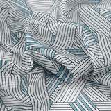 Chiffon Bedruckt Abstrakte Linien Multi 2