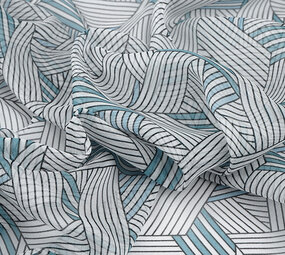 Chiffon Bedruckt Abstrakte Linien Multi 2