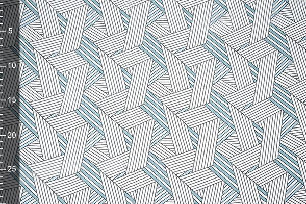 Chiffon Bedrukt Abstracte Lijnen Multi 2