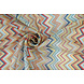 Chifón Estampado ZigZag Cora Multi Chifón Estampado ZigZag Cora Multi