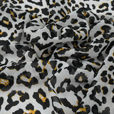 Chiffon Printed Panther Off-White