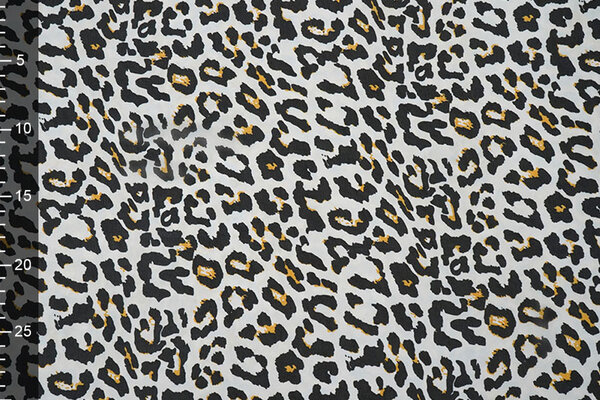 Chifón Estampado Leopardo Blanco Roto Chifón Estampado Leopardo Blanco Roto
