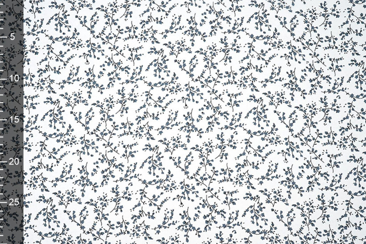 Chiffon Stampato Bloesem Tak Bianco Sporco