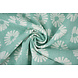 Oeko-Tex® Gewassen Linnen Bloemen Mint Groen Oeko-Tex® Gewassen Linnen Bloemen Mint Groen