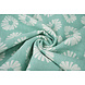 Oeko-Tex® Washed Linen Flowers Mint Green Oeko-Tex® Washed Linen Flowers Mint Green