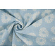 Oeko-Tex® Gewassen Linnen Bloemen Licht Blauw Oeko-Tex® Gewassen Linnen Bloemen Licht Blauw
