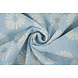 Oeko-Tex® Gewassen Linnen Bloemen Licht Blauw Oeko-Tex® Gewassen Linnen Bloemen Licht Blauw