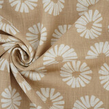 Oeko-Tex®  Washed Linen Flowers Sand Oeko-Tex®  Washed Linen Flowers Sand